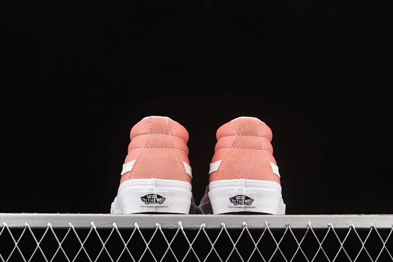 All categories Vans Vans series Vans Mid Vans China Vans Sk8-Mid 2021 autumn and winter new style Vans cherry blossom pink mid-top retro classic casual skateboard shoes VN0A3WM360D
